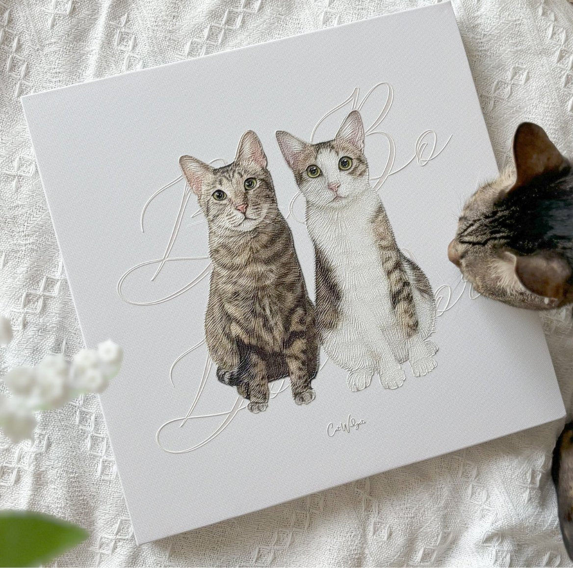 插畫客製化 | 浮雕立體無框畫 - Cat Widgets