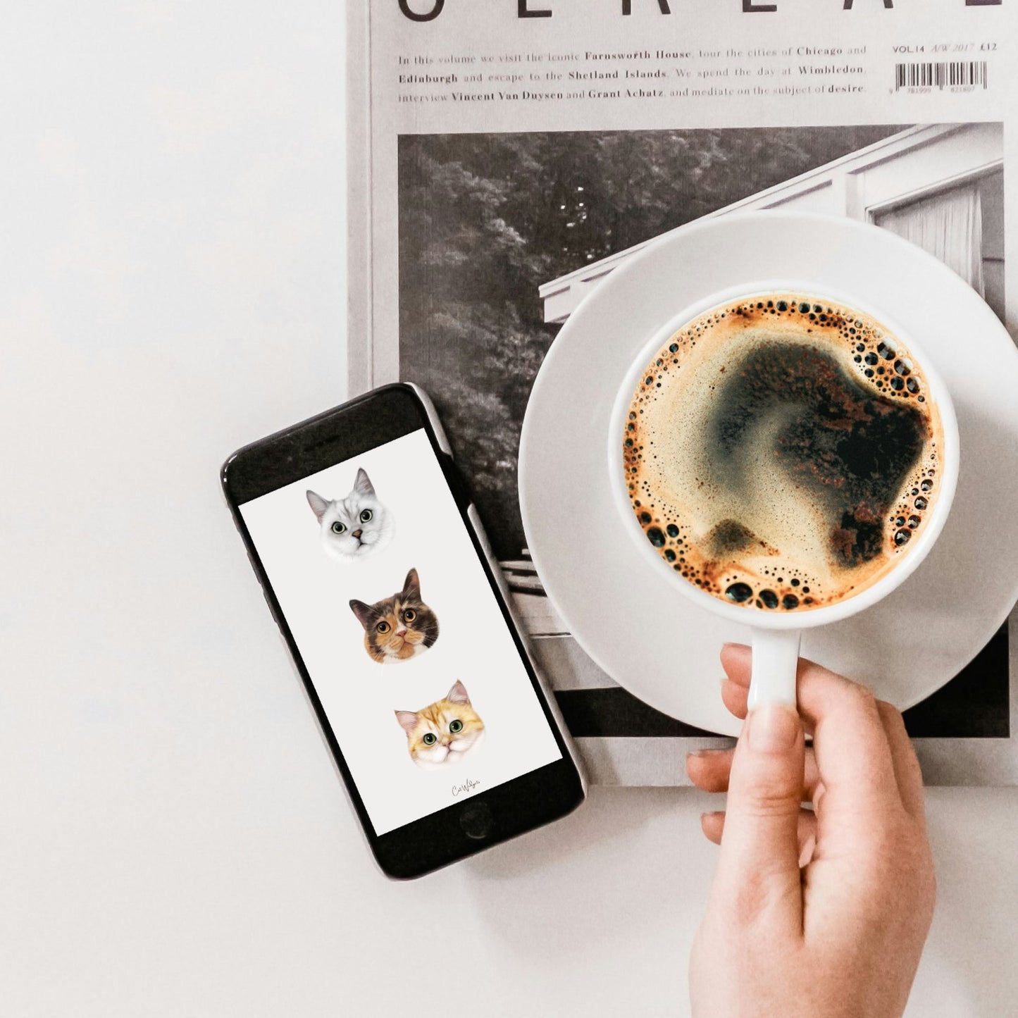 插畫客製化 | 手機 Wallpaper - Cat Widgets