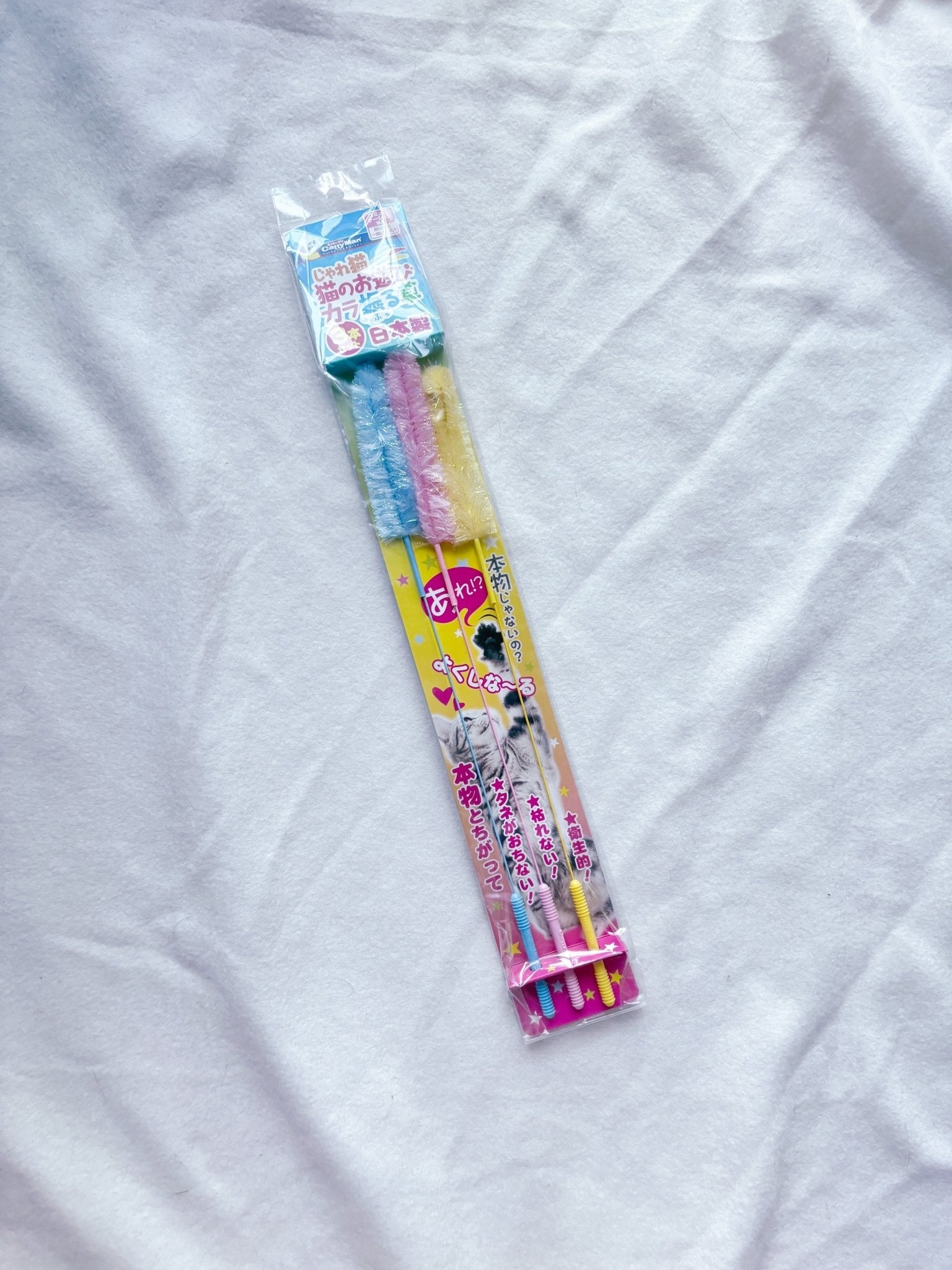 現貨｜CattyMan 仿草逗貓棒玩具 (3枝裝) - Cat Widgets