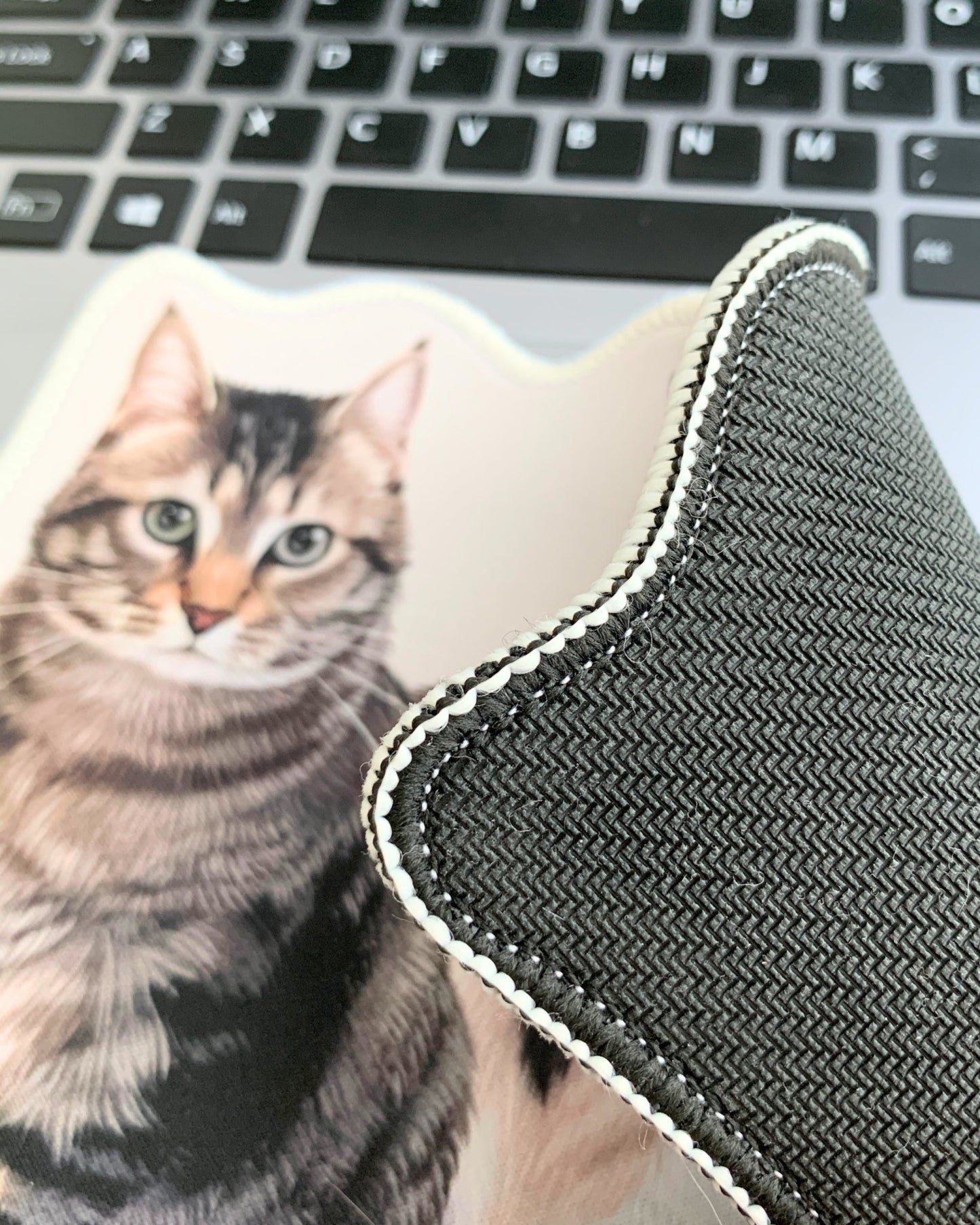 [插畫/照片客製化] 不規則形狀滑鼠墊 - Cat Widgets