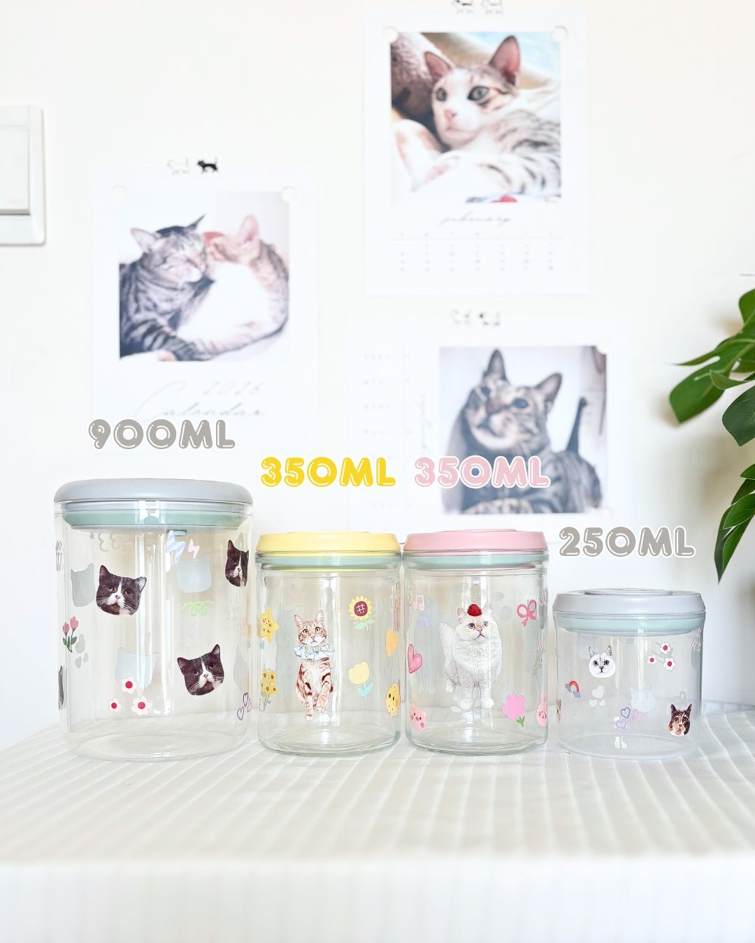 [只限團購] [插畫/照片客製化] 零食樽 - Cat Widgets