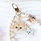 [插畫/照片客製化] 寵物造型珍珠手機繩 - Cat Widgets
