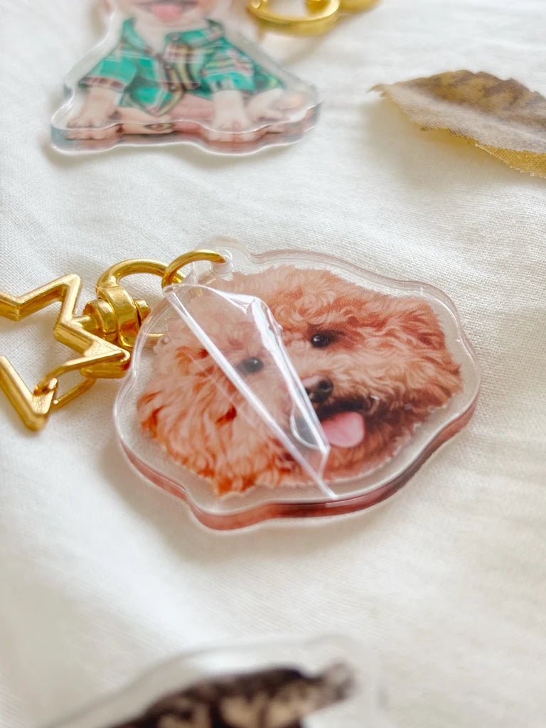 [插畫/照片客製化] 亞加力鎖匙扣 - Cat Widgets