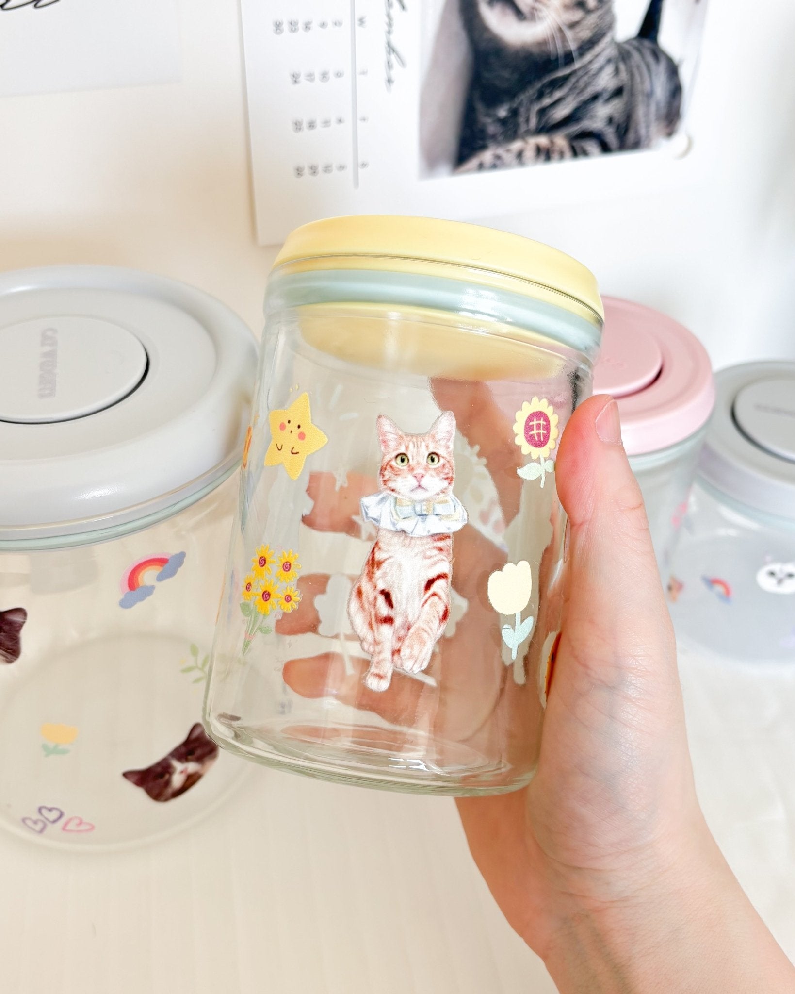 [只限團購] [插畫/照片客製化] 零食樽 - Cat Widgets