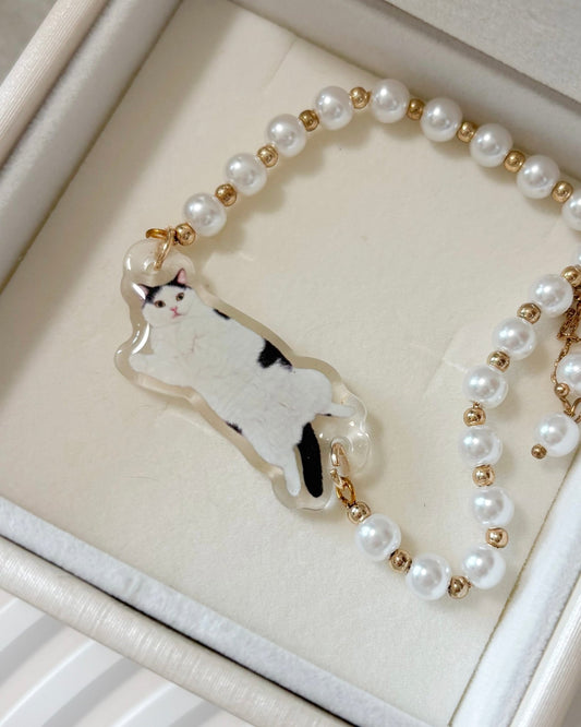 [聖誕套裝] 聖誕珍珠禮品組 The Pearl Gift Box 🎁 (寵物造型珍珠手鏈) - Cat Widgets