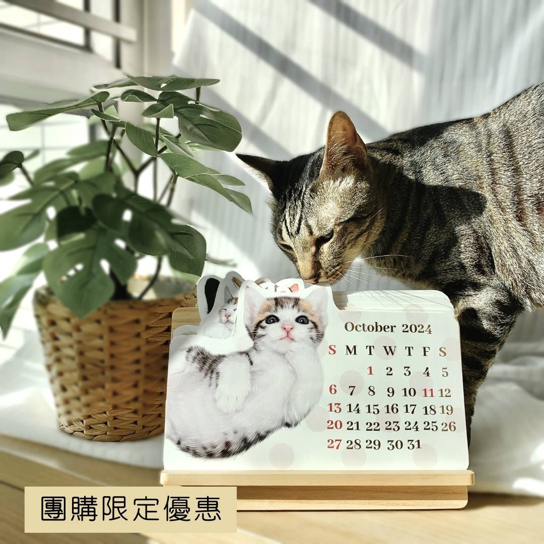 12月伏匿匿團購限定｜掛繩年曆掛布 及 座枱月曆 - Cat Widgets