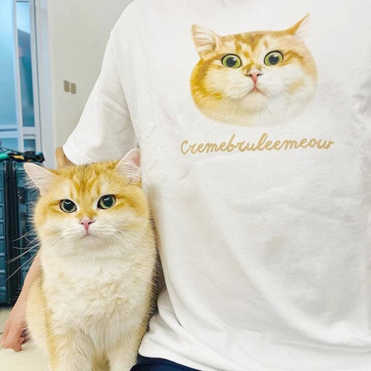 <可客製化> 數碼直噴 | 寬鬆落肩重磅TEE - Cat Widgets